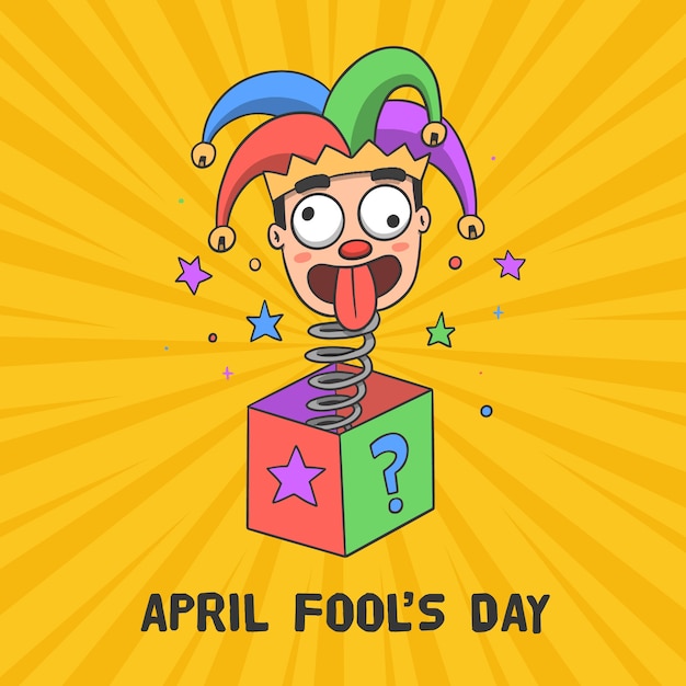 Бесплатное векторное изображение Апрельский день дураков