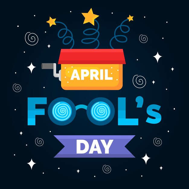 Free vector april fools day event concept