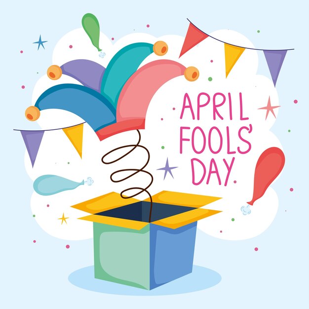 April fools day illustration