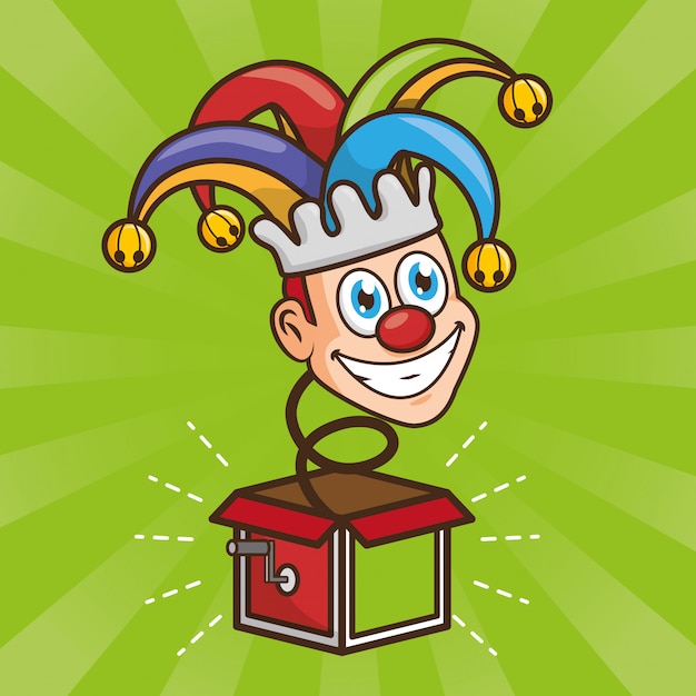 Free vector april fools day toy jester