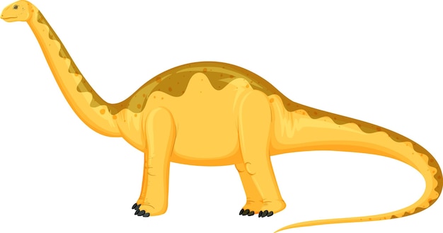 Aptosaurus dinosaur on white background