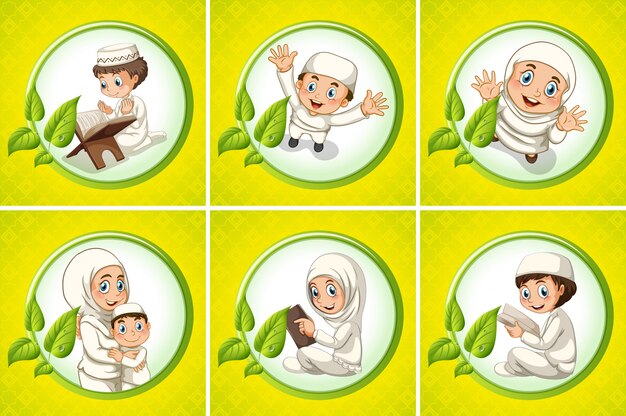 Islamic flashcards Vectors & Illustrations for Free Download