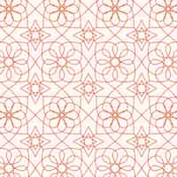 Free vector arabesque pattern flat style