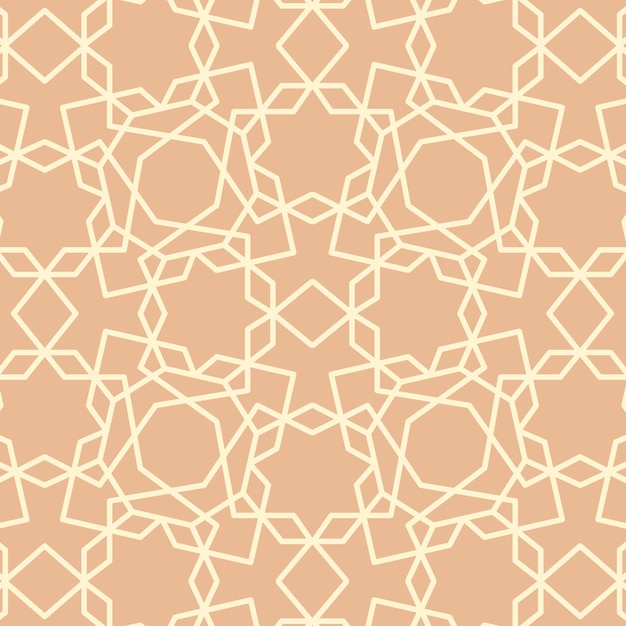 Free vector arabesque pattern flat style