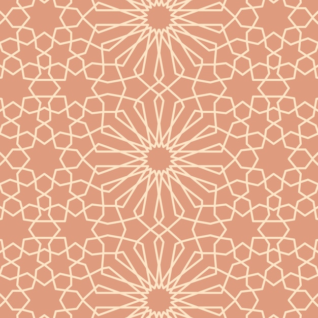 Arabesque pattern flat style