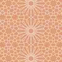 Free vector arabesque pattern flat style