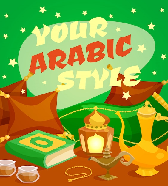 Free vector arabic culture concept