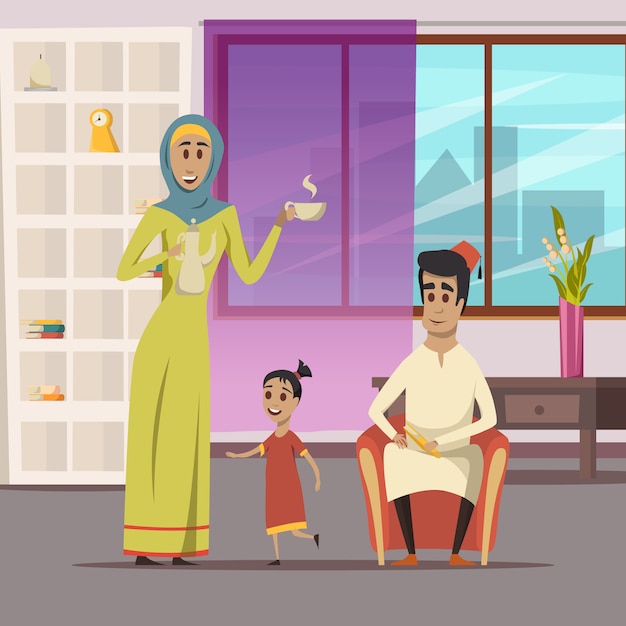 Arabic family background