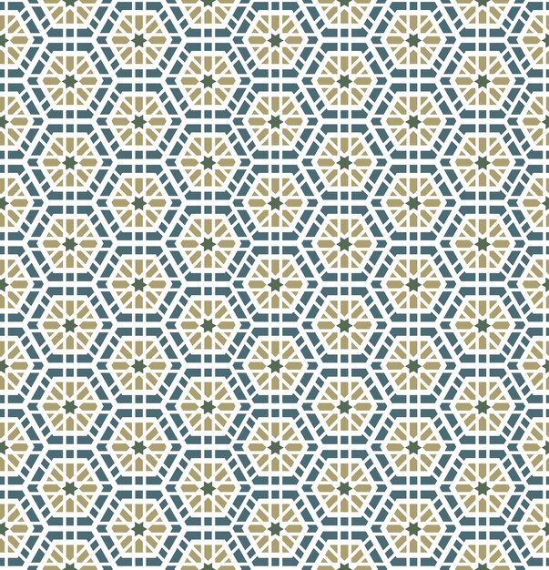 Arabic geometric seamless pattern