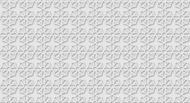 Арабский узор фона Исламский орнамент вектор Геометрическая 3d форма Текстура арабский традиционный мотив