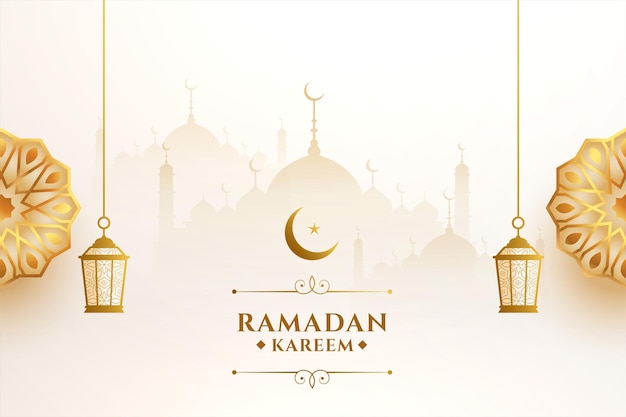 Arabic ramadan kareem decorative seasonal greeting background