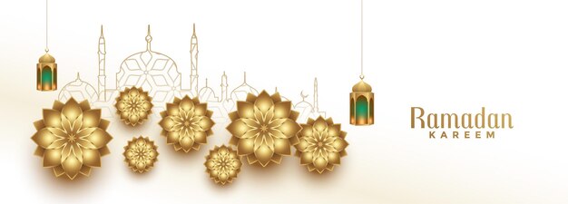 Arabic ramadan kareem islamic eid festival banner design