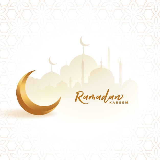 Arabic ramadan kareem islamic festival card
