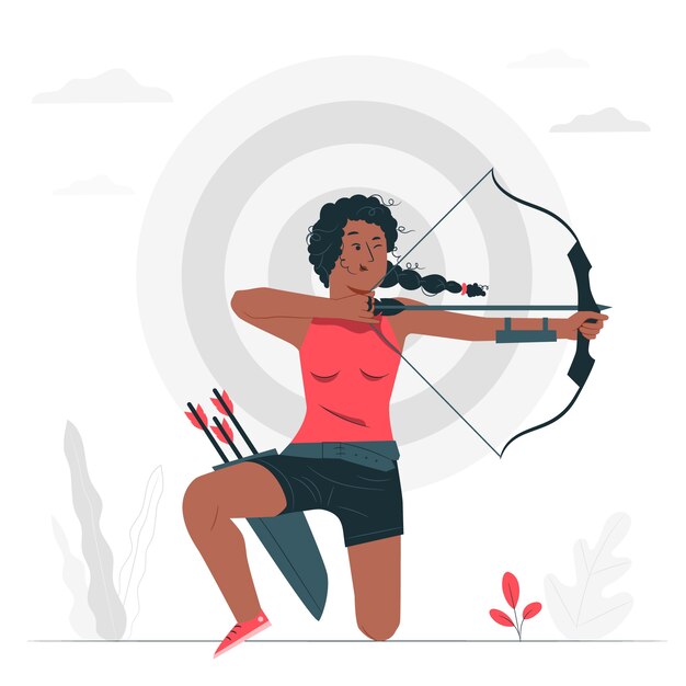 Archery concept illustration