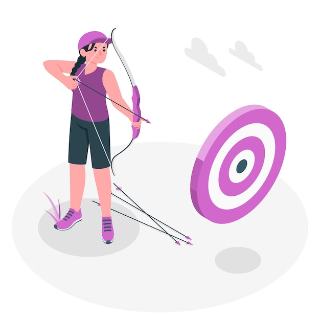 Archery concept illustration