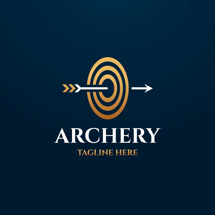 Free Vector archery  logo design template