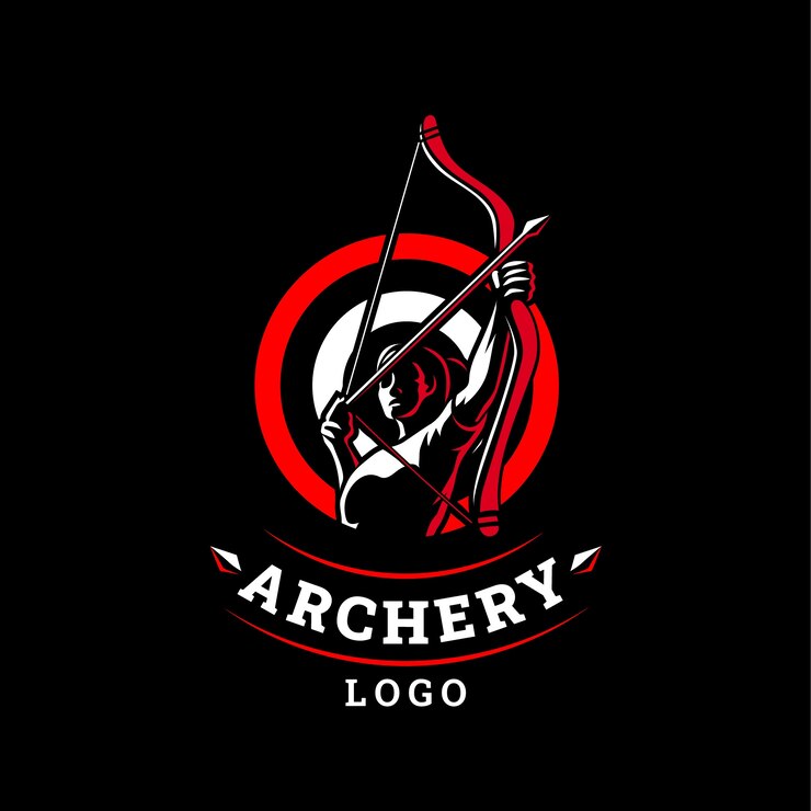 Free Vector archery  logo design template