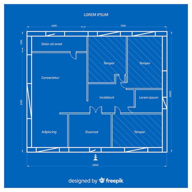 家の建築設計図