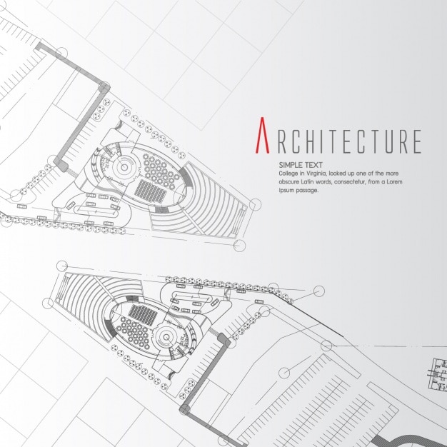 Vettore gratuito design architettura di sfondo