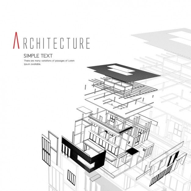Free Vector architecture background design