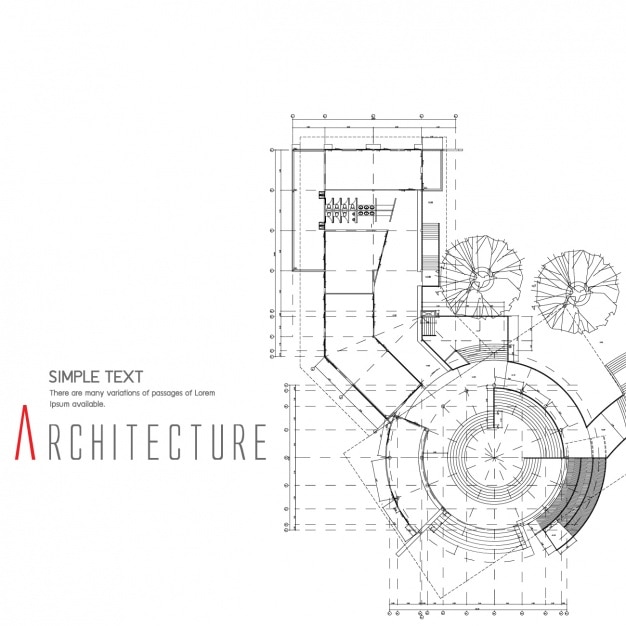 Vettore gratuito design architettura di sfondo