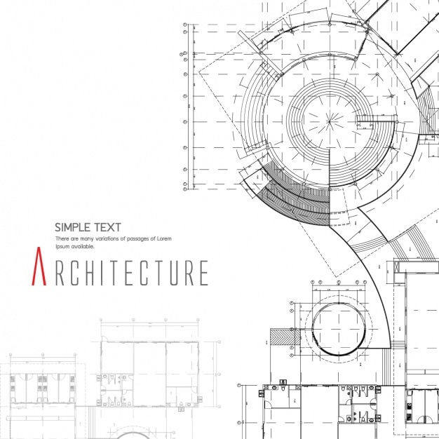 Vettore gratuito design architettura di sfondo