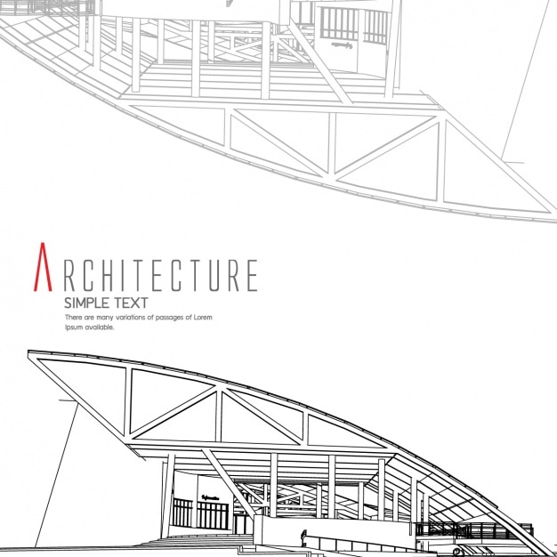 Free vector architecture background design