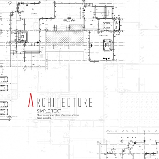 無料ベクター アーキテクチャの背景デザイン