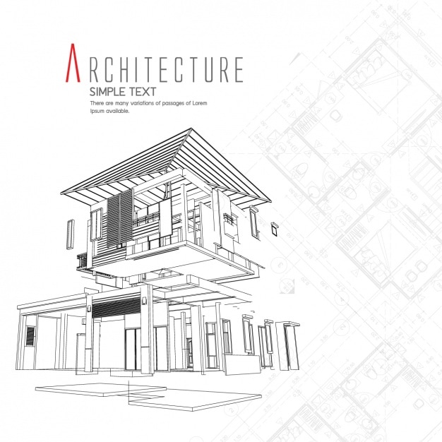 Free vector architecture background design