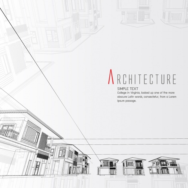 Бесплатное векторное изображение Дизайн архитектура фон