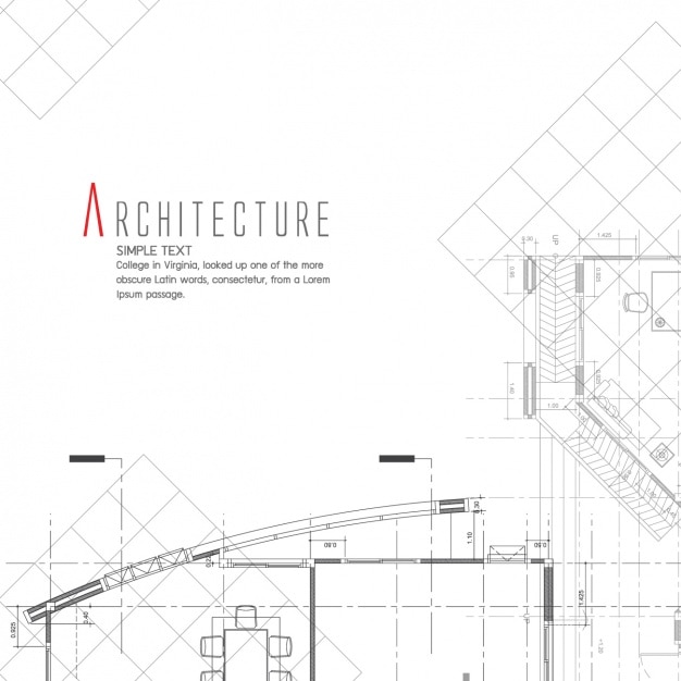 Vettore gratuito design architettura di sfondo