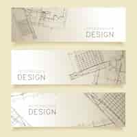 Free vector architecture background design