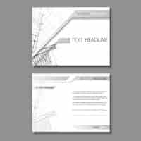 Free vector architecture brochure design