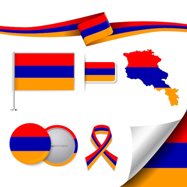 Free vector armenia representative elements collection