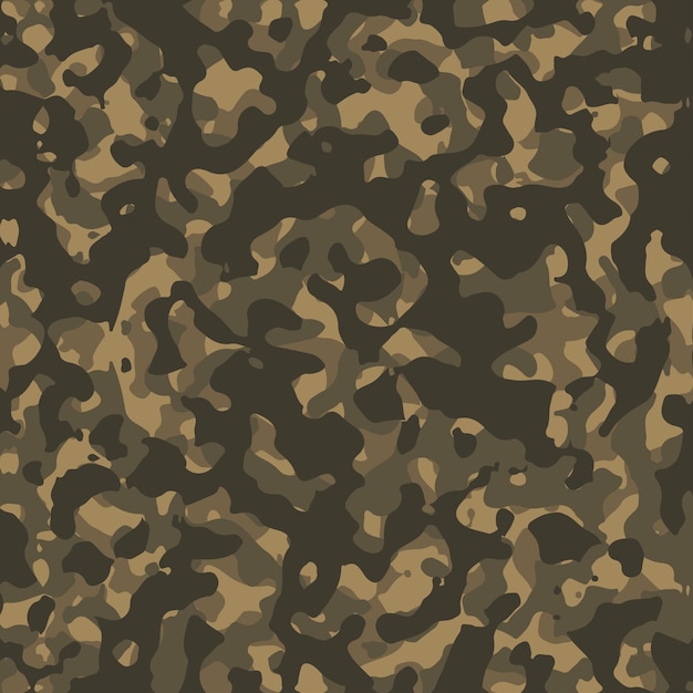 陸軍迷彩ベクトル シームレス パターン テクスチャ ミリタリー迷彩は、シームレスな軍隊デザインのベクトルの背景を繰り返します
