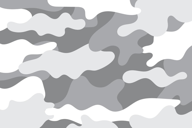Бесплатное векторное изображение Армейский камуфляж на белом фоне