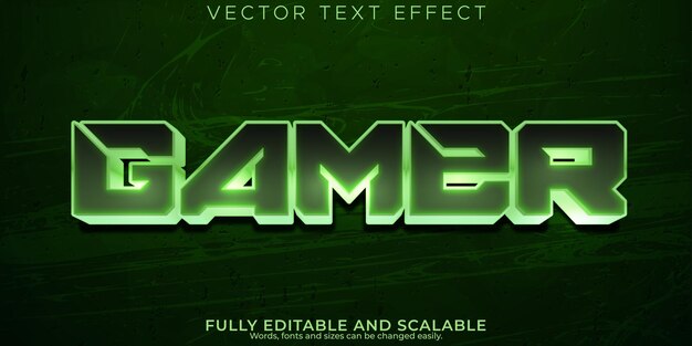 Army gamer text effect editable shooter game text style