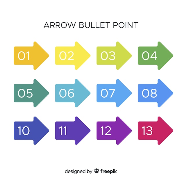 Arrow bullet point collection