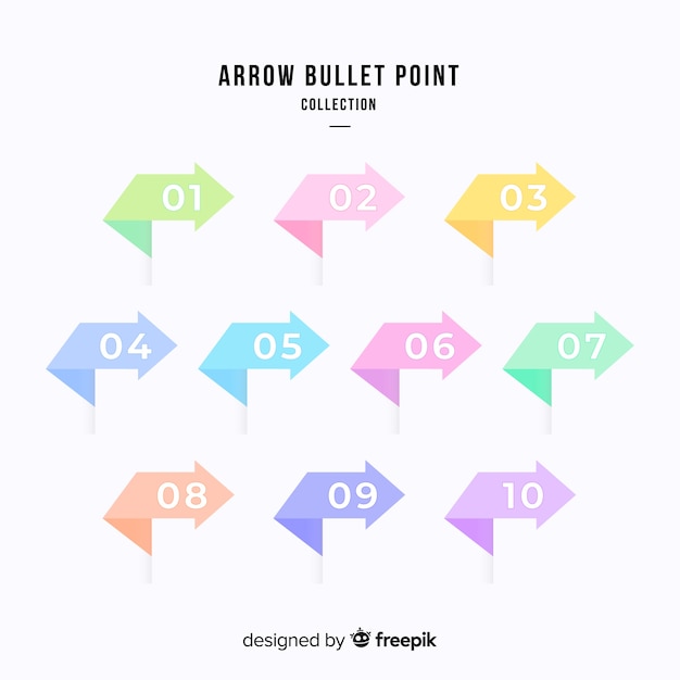 Arrow bullet point collection