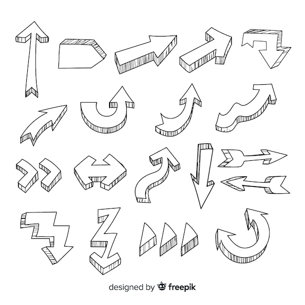 Free vector arrow collection