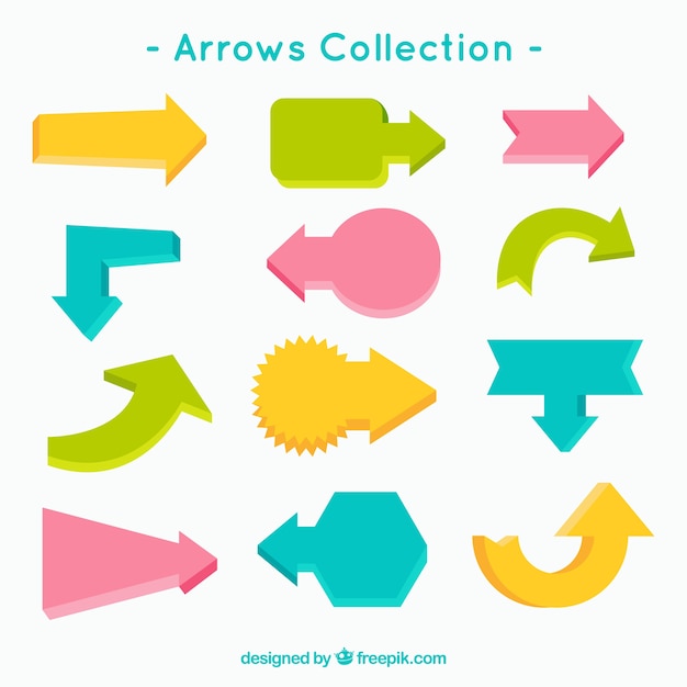 Arrow colored collection 