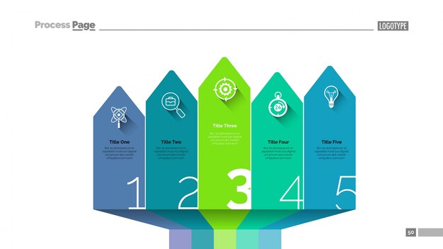 arrow design infographics slide template