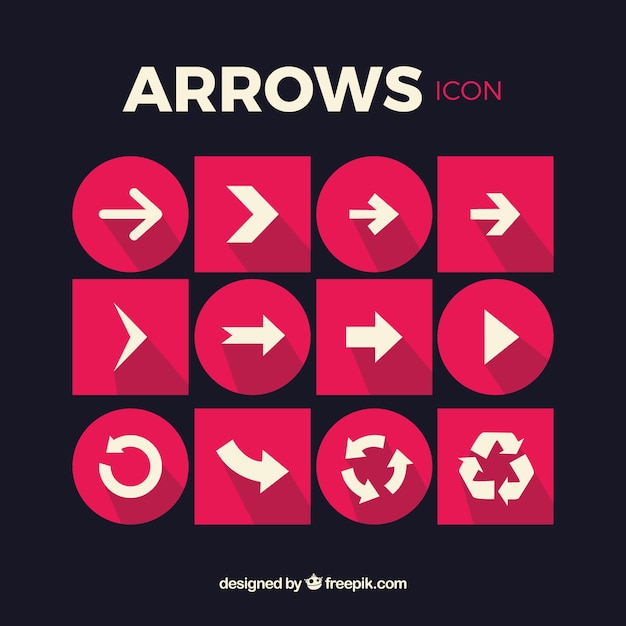 Free vector arrow icons