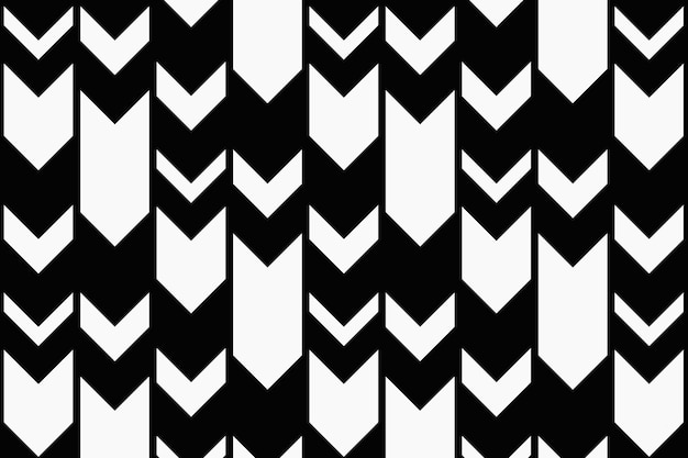 Free vector arrow pattern background, black zigzag, simple design vector