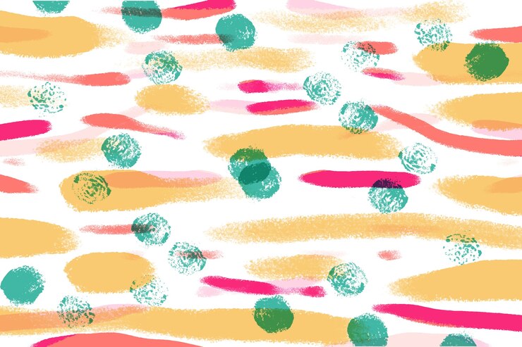 Free Vector art concept with colorful painting