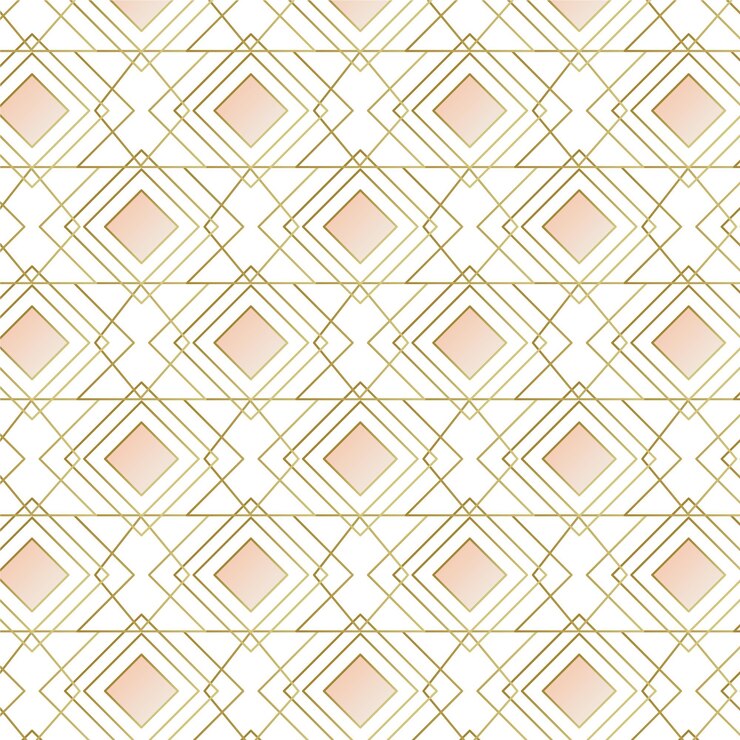 Free Vector art deco elegant seamless pattern