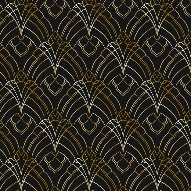 Art deco gradient pattern