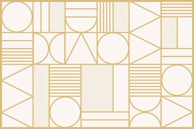 Art deco pattern  background in gold