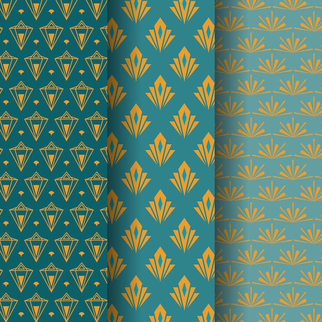 Art deco pattern collection