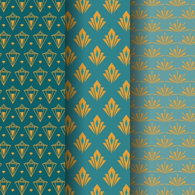 Art deco pattern collection